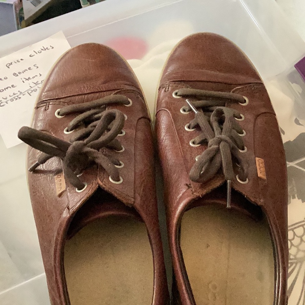Ecco Men’s Brown Lace Up Shoes Size 10 US, EU 44 - Picture 6 of 6
